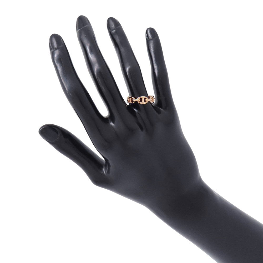 HERMES Chaine d'Ancre Anchene Ring Size PM/53/#13 18K Pink Gold