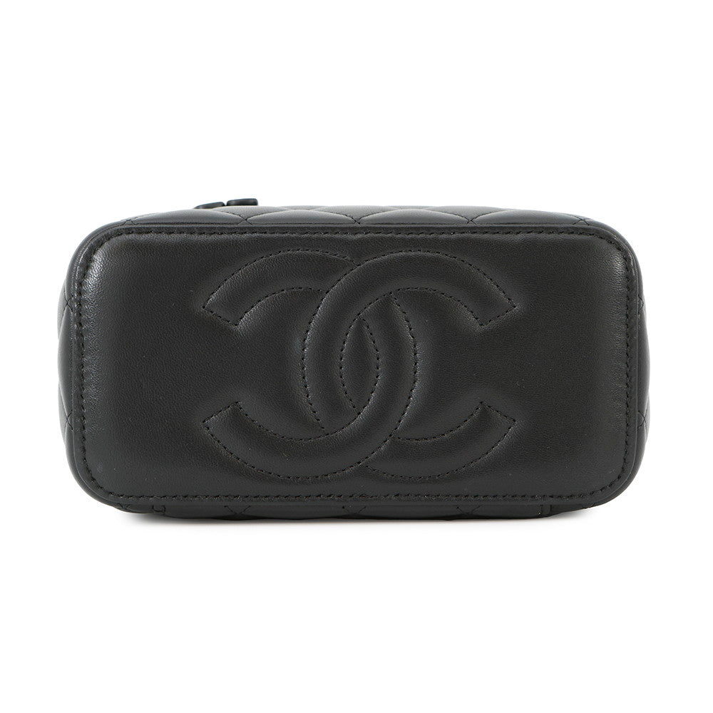CHANEL Matelasse Chain Vanity BlackAP1472 Lambskin