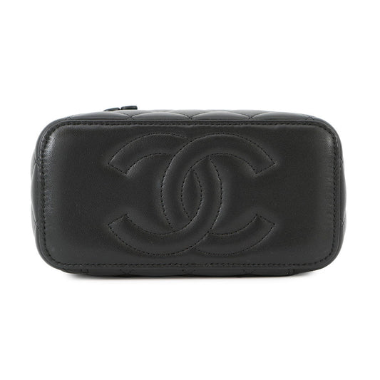 CHANEL Matelasse Chain Vanity BlackAP1472 Lambskin