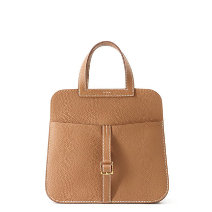 HERMES Halzan Gold Taurillon Clemence Size 25