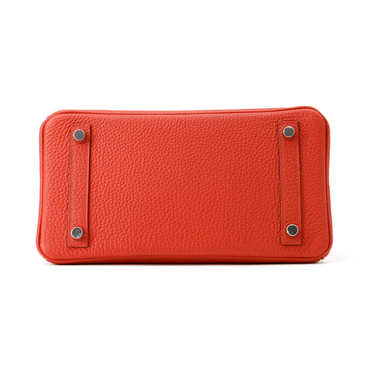 HERMES Birkin Rouge Tomate Togo Leather Size 25