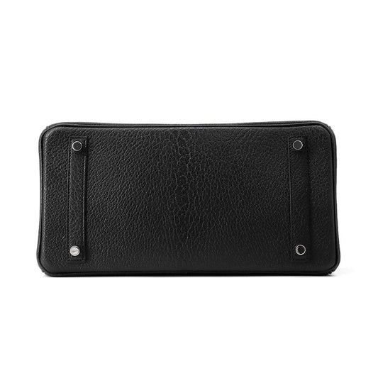 HERMES Birkin Black Chevre Myzore Goatskin Size 30