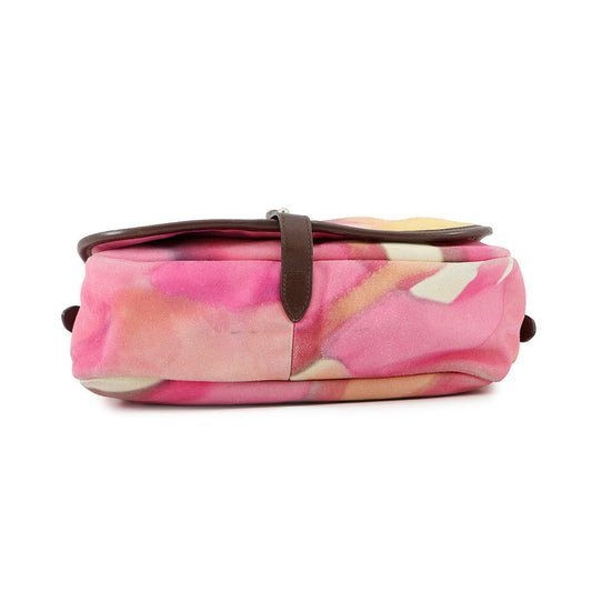 CHANEL CC Logo Embroidery Messenger Bag MulticolorA90809 Suede leather