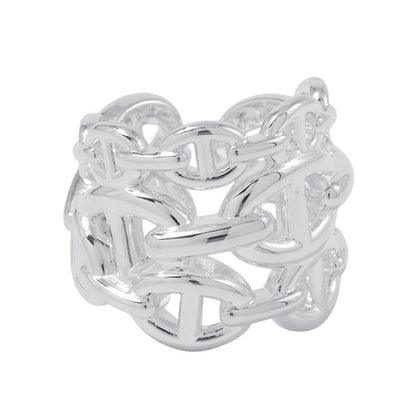 HERMES Chaine d'Ancre Anchene Ring Size GM/50/#10 SV925