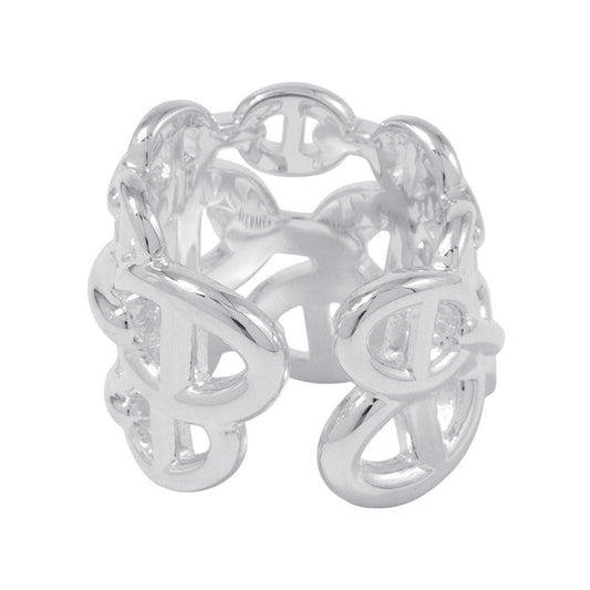 HERMES Chaine d'Ancre Anchene Ring Size GM/50/#10 SV925