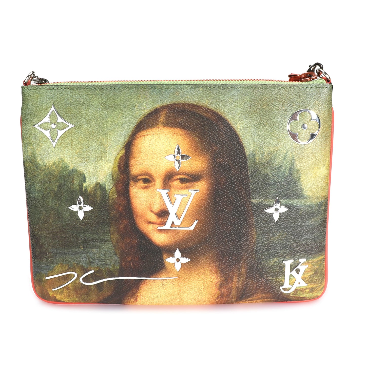 Louis Vuitton Louis Vuitton x Jeff Koons Masters Collection Mona Lisa Pochette Clutch