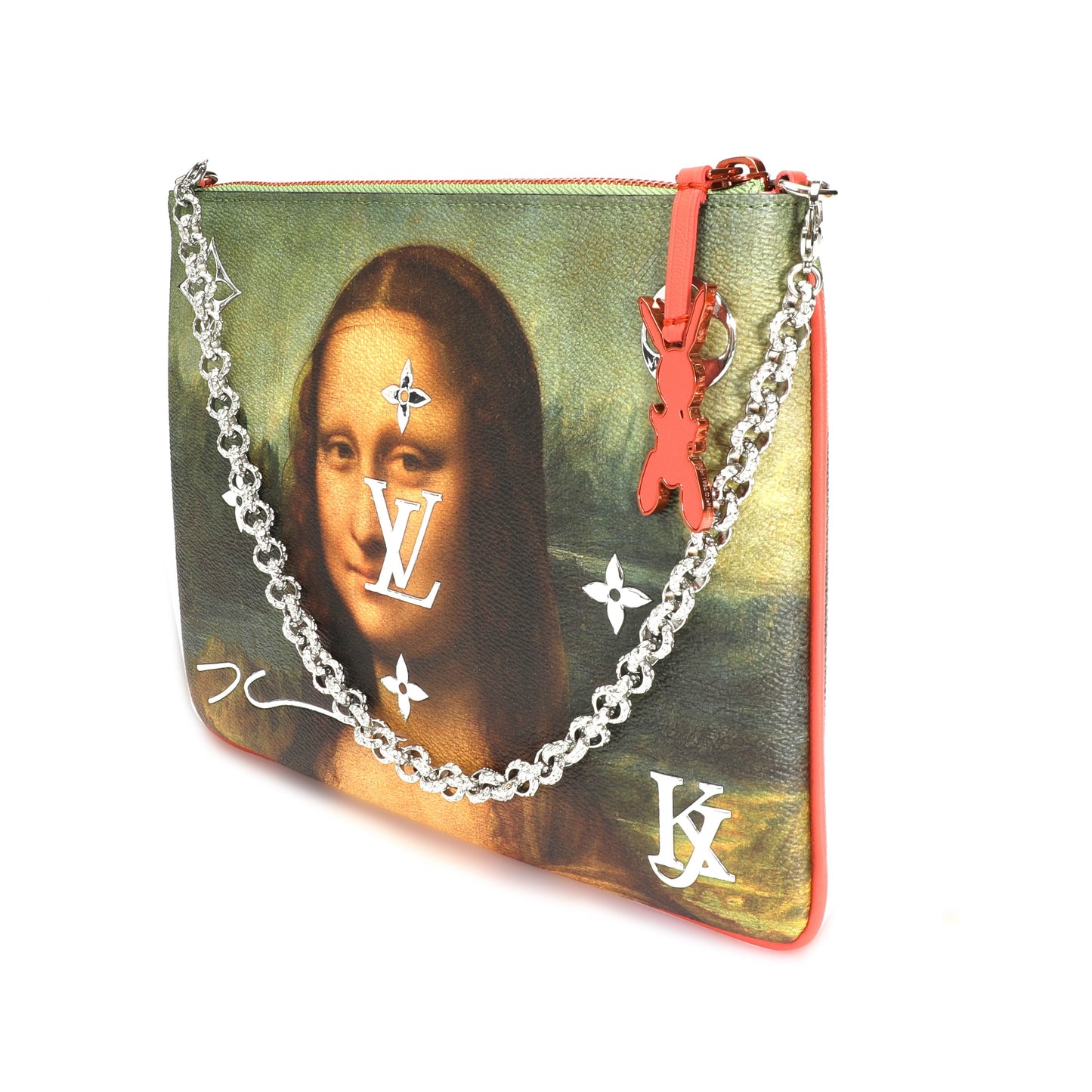 Louis Vuitton Louis Vuitton x Jeff Koons Masters Collection Mona Lisa Pochette Clutch