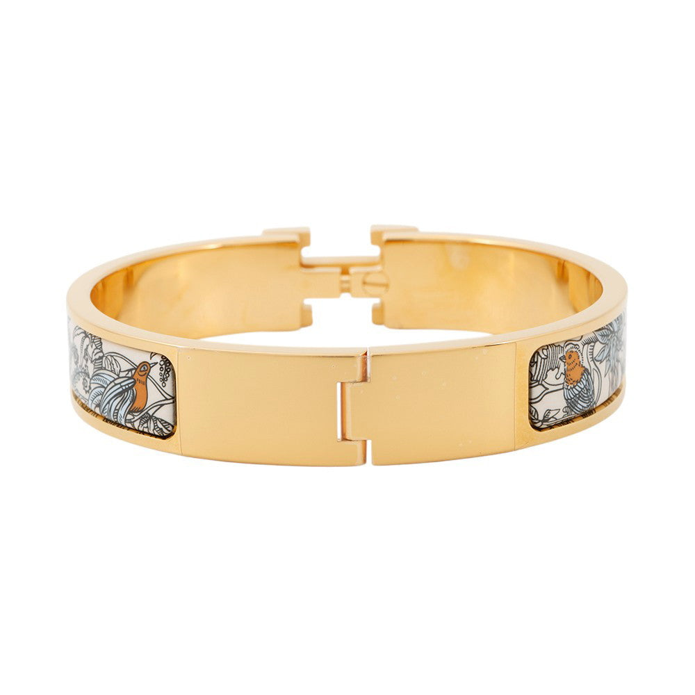 HERMES ClicH Size PM Beige Metal Enamel