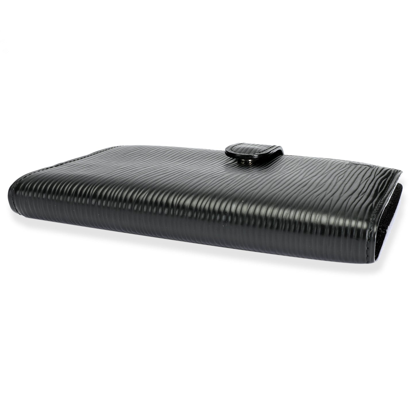 Louis Vuitton Louis Vuitton Black Epi Leather Small Ring Agenda Cover