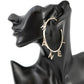 CHANEL Logo Icon motif hoop earrings Metal