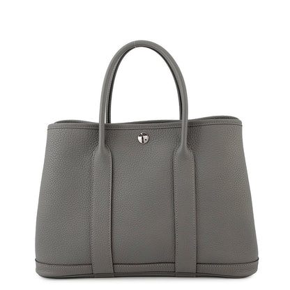 HERMES Garden Party Gris Meyer Negonda Leather