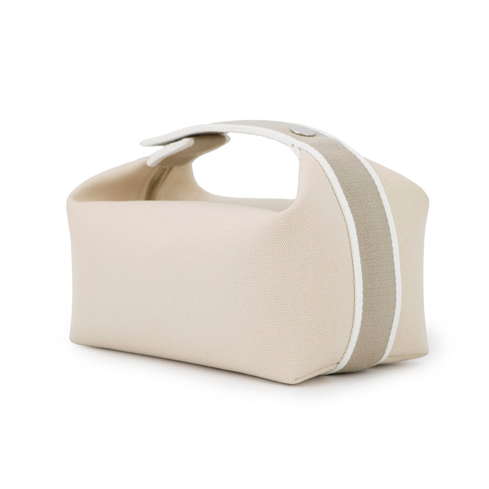 HERMES Brid a Black Beige Canvas Size PM