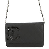 CHANEL Cambon Chain Wallet BlackA46646 Lambskin
