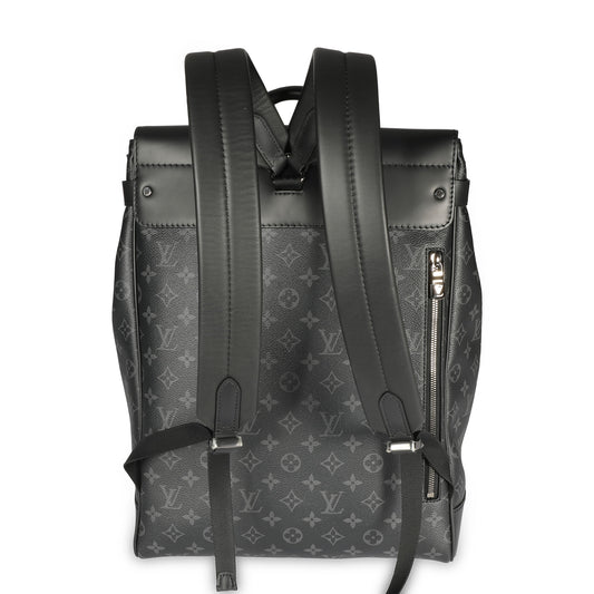 Louis Vuitton Louis Vuitton Black Monogram Eclipse Steamer Backpack