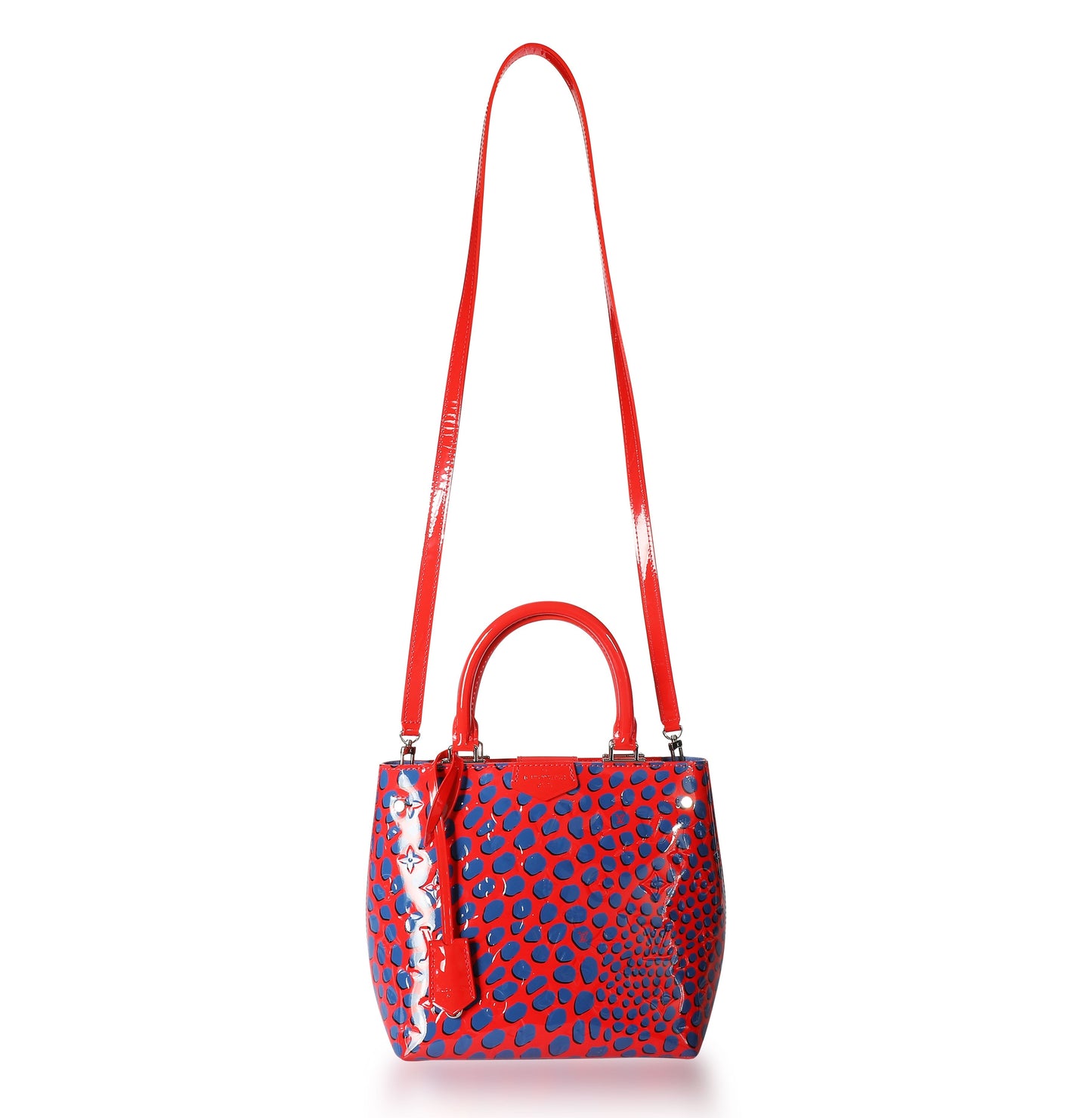 Louis Vuitton Louis Vuitton Limited Edition Red & Blue Vernis Jungle Dots Tote