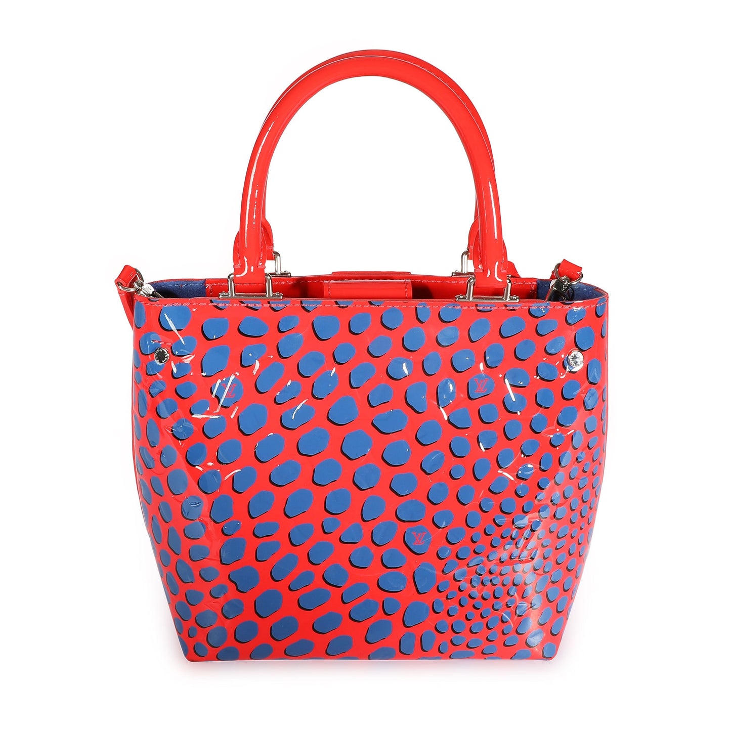 Louis Vuitton Louis Vuitton Limited Edition Red & Blue Vernis Jungle Dots Tote