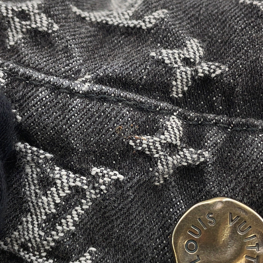 LOUIS VUITTON LOUIS VUITTON x NIGO Giant Damier Waves Monogram Denim Jacket Size 54 Black1A88WW Cotton100%