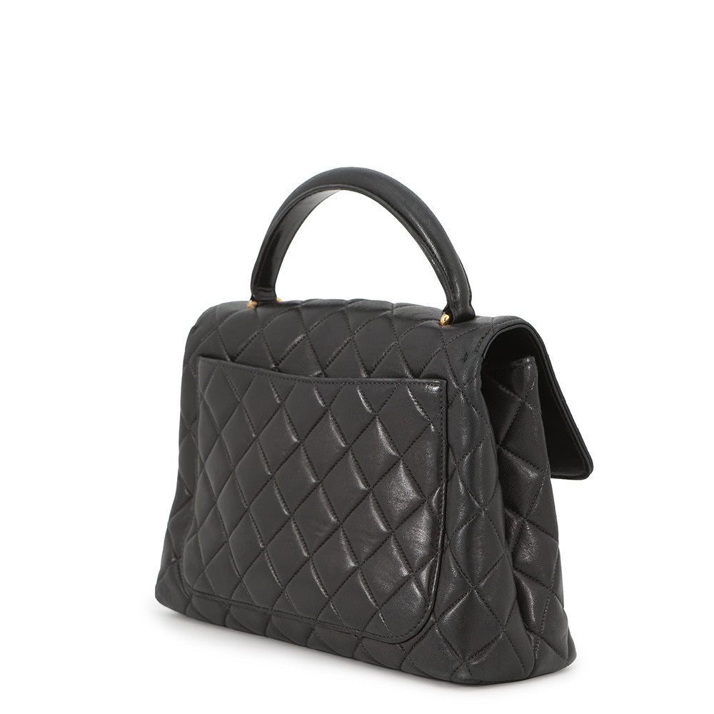 CHANEL Top handle Black Lambskin