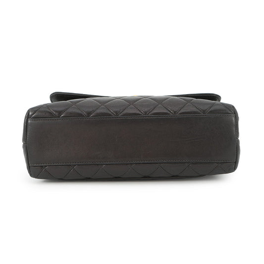 CHANEL Top handle Black Lambskin