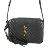 SAINT LAURENT PARIS Roux camera bag Black520534 Leather