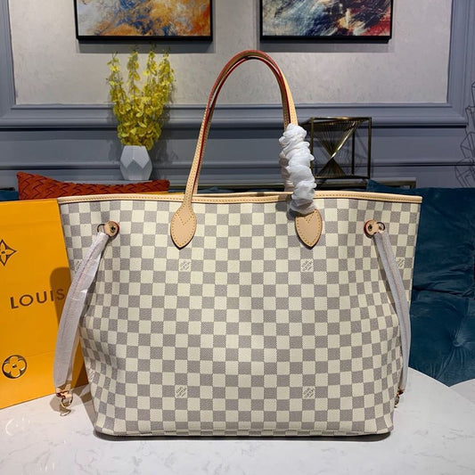 LU VI NeTLM -full GM Tote Bag Damier Azur Canvas Beige For Women, Women’s Handbags, Shoulder Bags 15.4in/39AmeliaLV N41360
