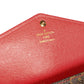 Louis Vuitton Louis Vuitton Poppy Leather & Monogram Canvas  Retiro Sarah Wallet