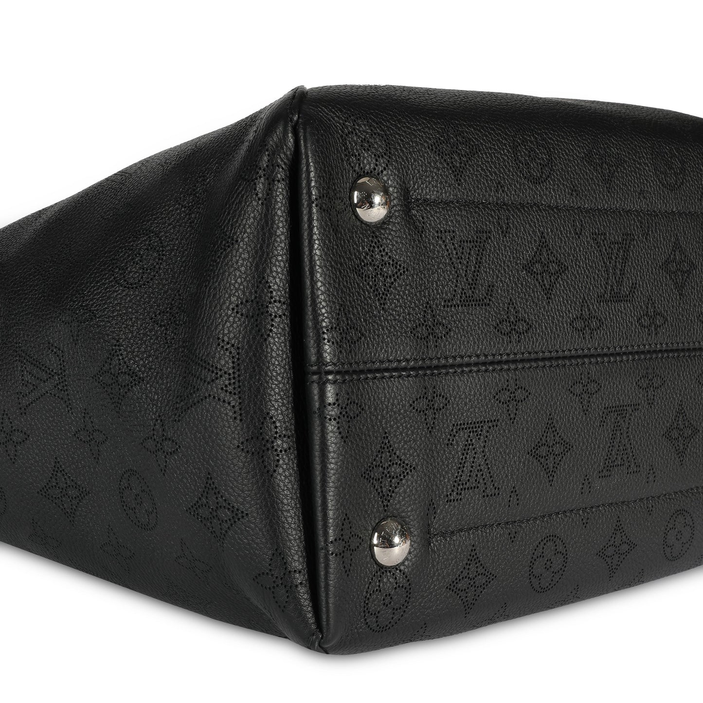 Louis Vuitton Louis Vuitton Black Mahina Leather Hina MM