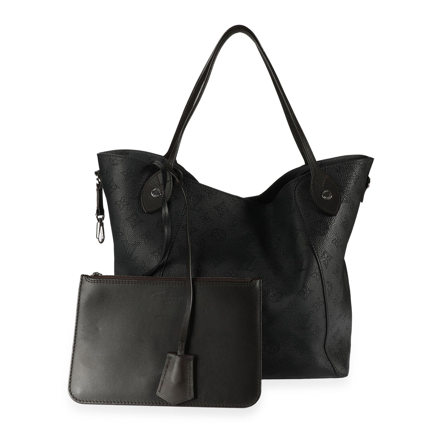 Louis Vuitton Louis Vuitton Black Mahina Leather Hina MM