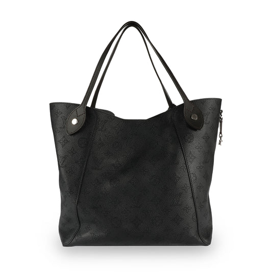 Louis Vuitton Louis Vuitton Black Mahina Leather Hina MM