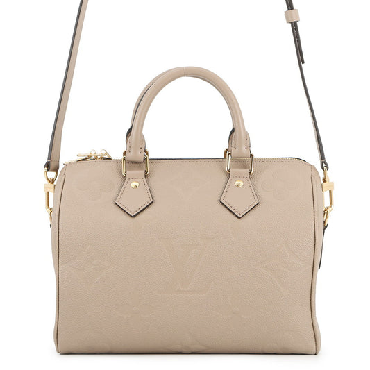 LOUIS VUITTON Speedy Bandouliere TourterelleM59273 Monogram Empreinte Leather Size 25