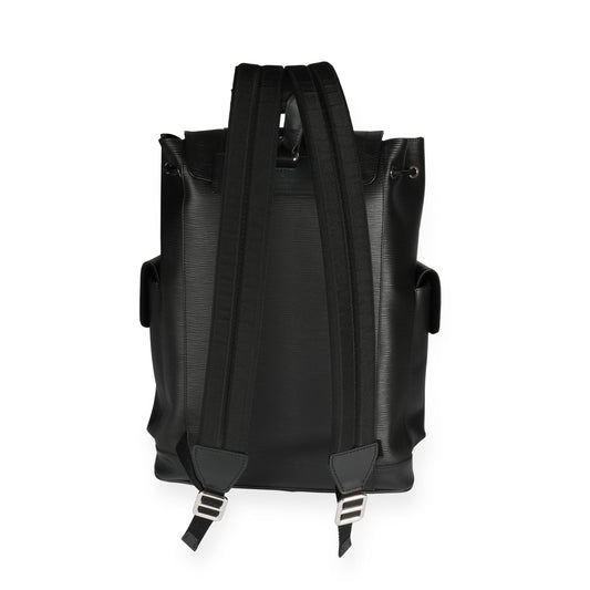 Louis Vuitton Louis Vuitton Black Epi Leather Christopher PM Backpack