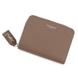 SAINT LAURENT PARIS Rive Gauche Compact Zip Wallet Greige603081 Leather