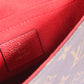 Louis Vuitton Louis Vuitton Monogram Canvas & Cerise Leather Saint-Placide Bag