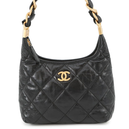 CHANEL Hobo Bag BlackAS4922 Shiny Lambskin Size Small
