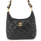 CHANEL Hobo Bag BlackAS4922 Shiny Lambskin Size Small
