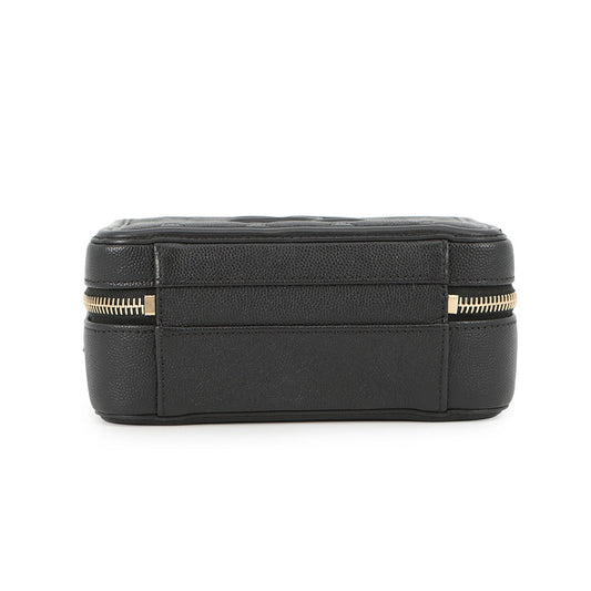 CHANEL CCFiligree Small Vanity Bag BlackA93342 Caviar Leather