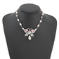 CHANEL Métiers d'Art Collection Butterfly Choker SilverABG135 Metal Rhinestone Faux Pearl