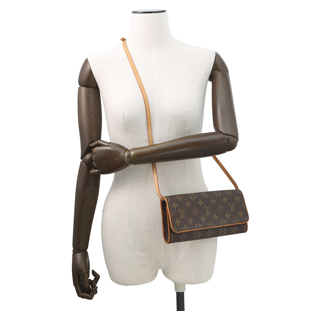 LOUIS VUITTON Pochette Twin BeigeM51852 Monogram Size GM