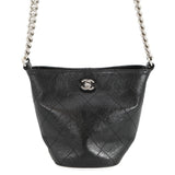 CHANEL Baguette ChainShoulder Bag Black Leather