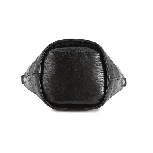 CHANEL Baguette ChainShoulder Bag Black Leather