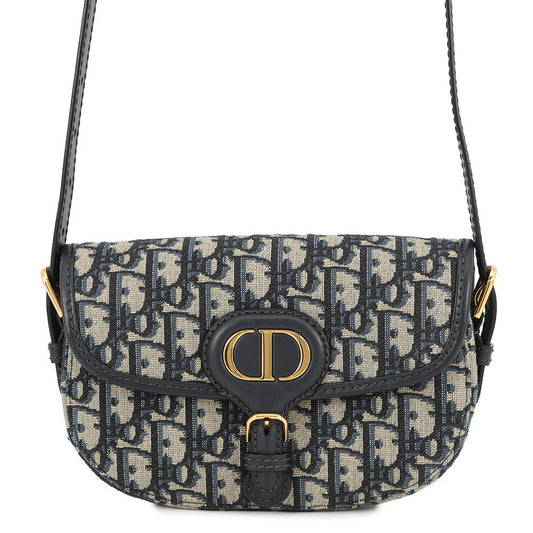 Dior Bobby East West NavyM9335UTZQ Cotton Calf Leather