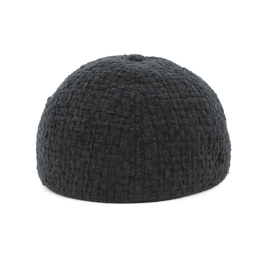 CHANEL Tweed cap Size M BlackAA8562 Cotton68% Wool 23% Silk5% Polyester3% Nylon1%