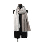 CHANEL CC Logo Stole Greige Silk100%