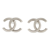 CHANEL CC Logo Earrings SilverABE250 Metal