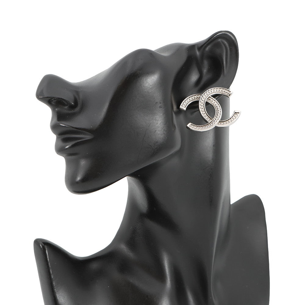 CHANEL CC Logo Earrings SilverABE250 Metal