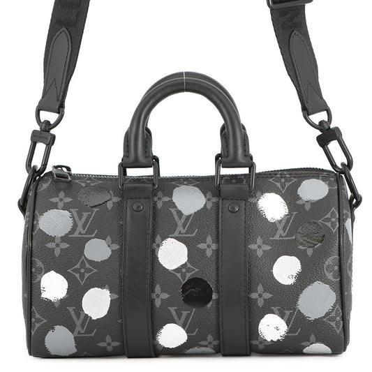 LOUIS VUITTON LVxYK Keepall Bandouliere NoirM46406 Monogram Eclipse Size 25