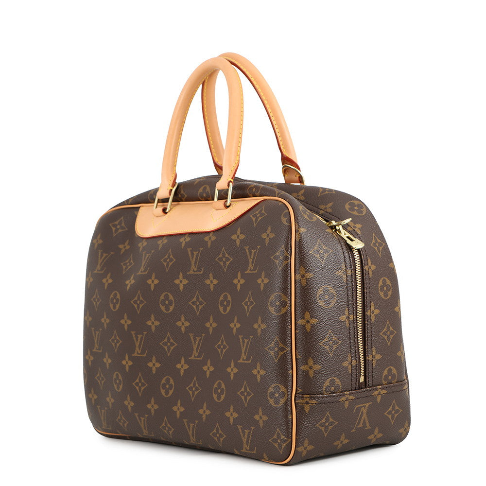LOUIS VUITTON Deauville Bowling Vanity BeigeM47270 Monogram