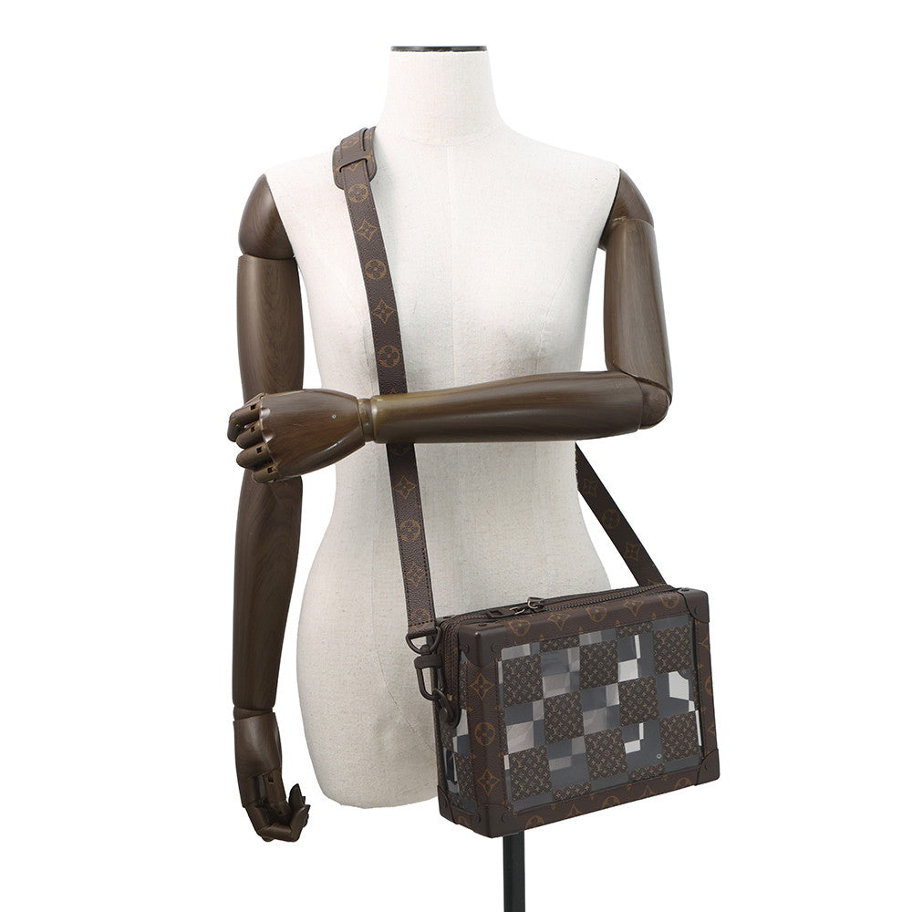 LOUIS VUITTON Slim/Soft Trunk Brown/TransparentM20871 Monogram Chess PVC