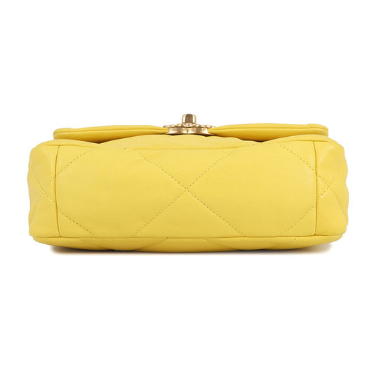CHANEL 19 ChainShoulder Bag YellowAS1160 Lambskin