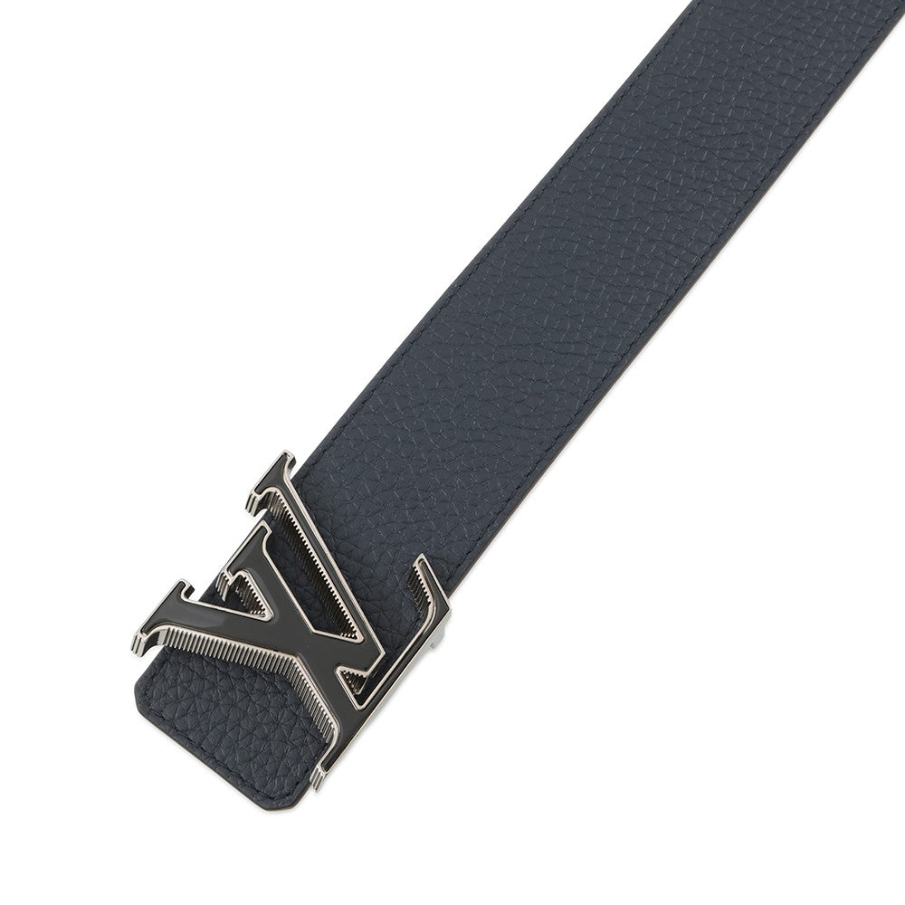 LOUIS VUITTON Belt?LV Tilt Reverse Taurillon 40MM Size 95/38 Navy/BrownM0027 Taurillon Leather
